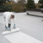 étanchéité toit terrasse - Exemple de pose de résine d'étanchéité liquide par Vivrosec, solution étanchéité terrasse et balcon
