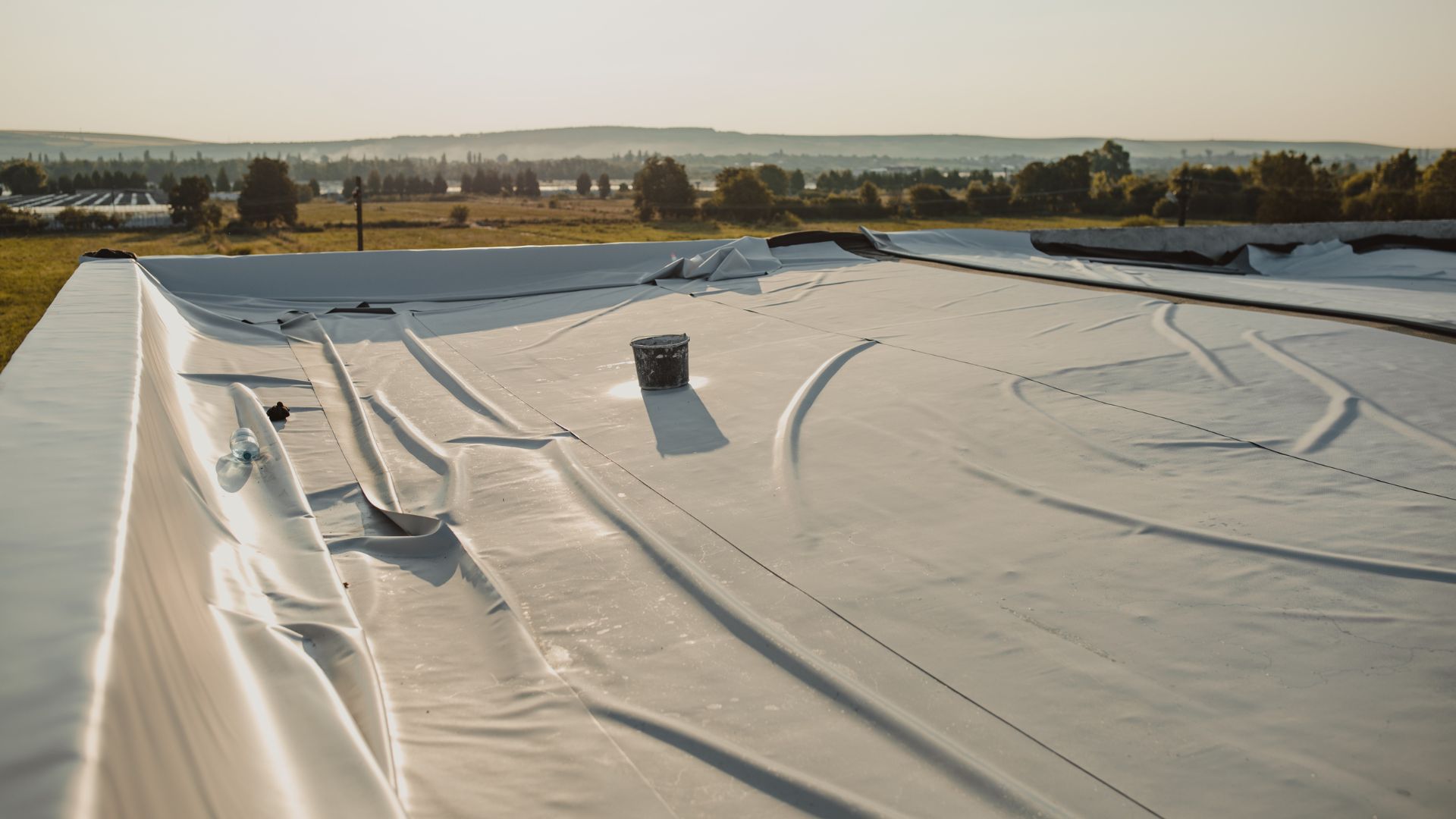 étanchéité terrasse toit plat - pose de membrane PVC
